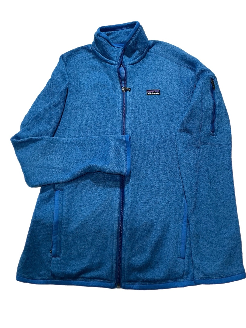 Patagonia Women’s Full Zip Fleece Jacket Blue Small 25541 FA13